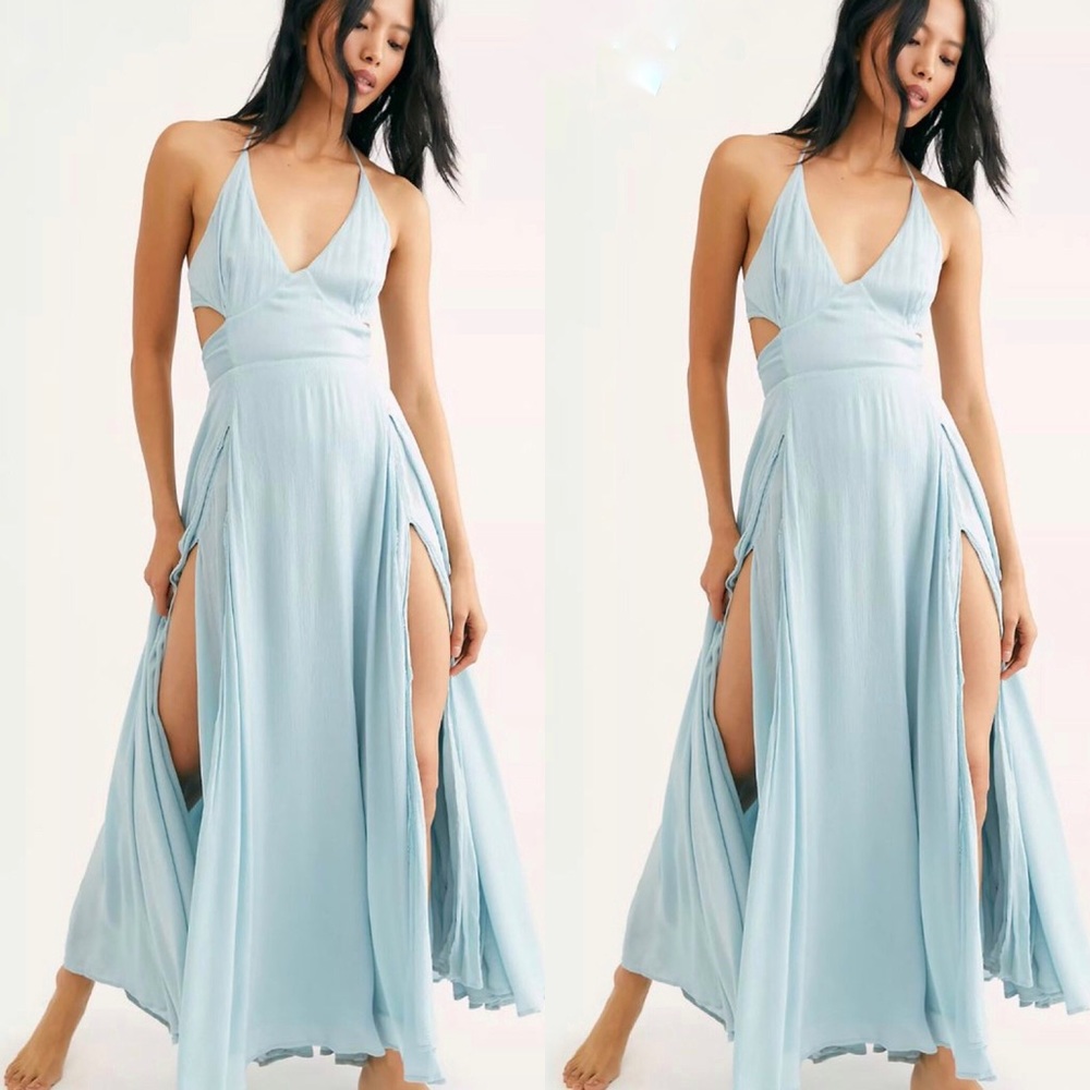 Free People Light Blue Maxi Dress
